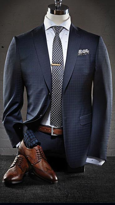 Classic Suit And Wingtip Shoes Style