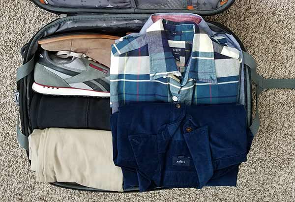 Packing a carry-on suitcase