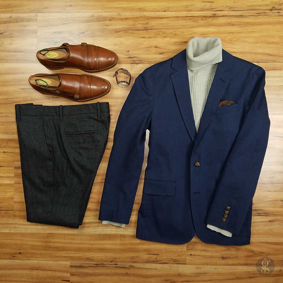 How To Wear A Navy Blue Blazer In The Winter | GENTLEMAN WITHIN
