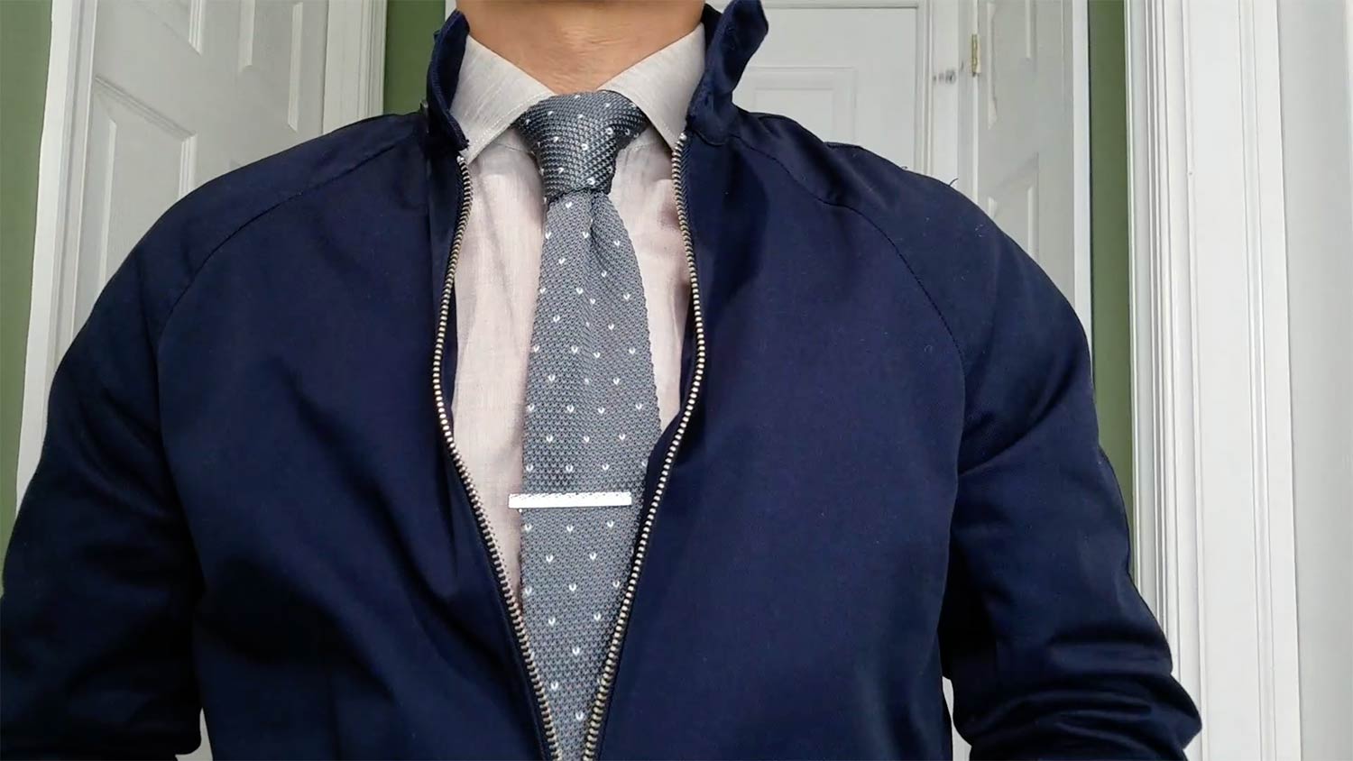 Look 3: Harrington Jacket & Knit Tie | GENTLEMAN WITHIN